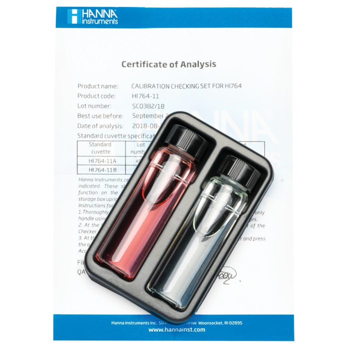 Set de verificare a calibrării pentru Checker Nitriti Marin Domeniu Ultra Mic [1]
