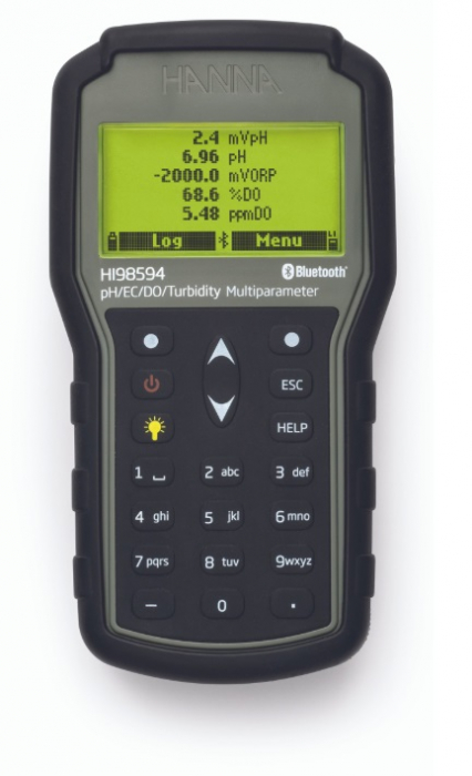 Multiparametru portabil cu Bluetooth® pH/EC/ Turbiditate/Oxigen Dizolvat Optic OPDO® - HI98594 [2]