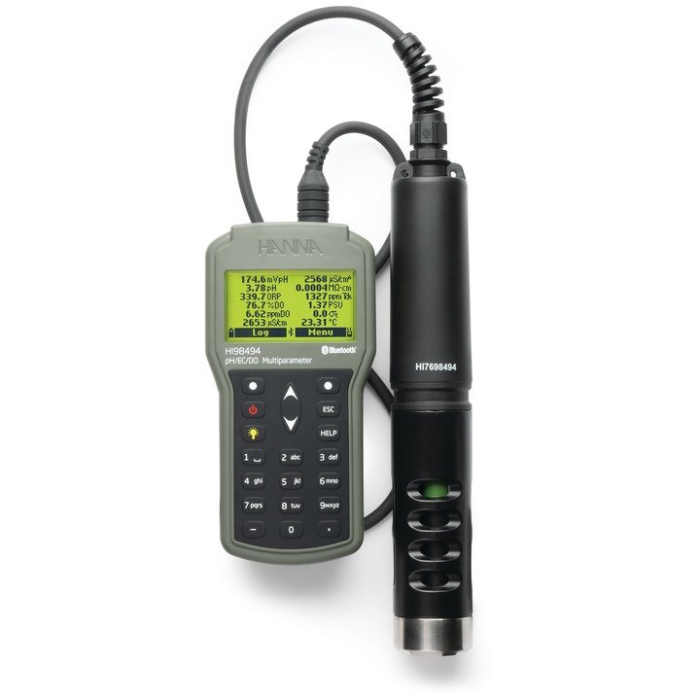 Multiparametru portabil pH/EC/OPDO cu Bluetooth, sistem optic pentru oxigen dizolvat - HI98494 [1]