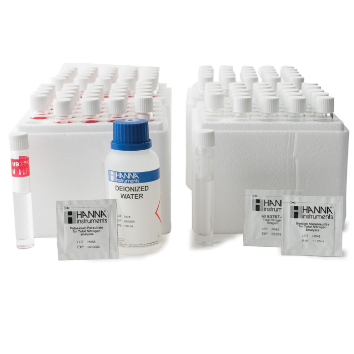Reactivi Azot Total, Predozati, Domeniu 10 la 150 mg/L, pentru 50 de flacoane de testare (N) [1]