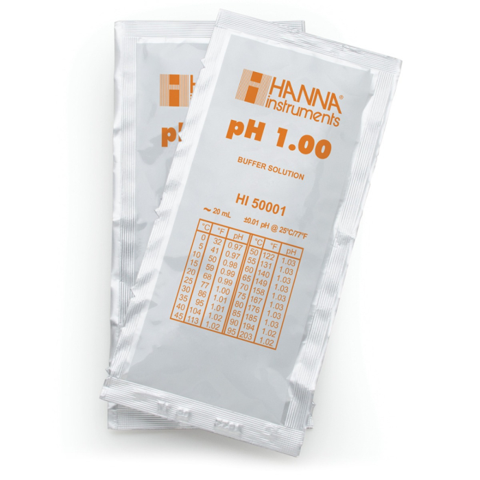 pH 1.00 @ 25°C Plic tampon de calibrare tehnică, (25 x 20mL) [1]
