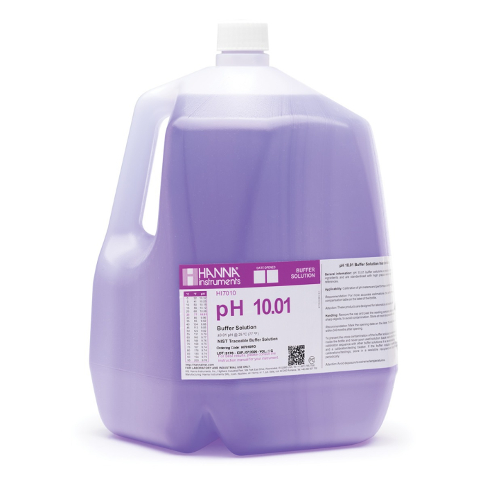pH 10,01 @ 25°C Tampon de calibrare, sticlă de 3,78 l (1 gal.) [1]