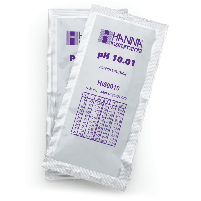 pH 10.01 @ 25°C Plic tampon de calibrare tehnică, (25 x 20mL) [1]