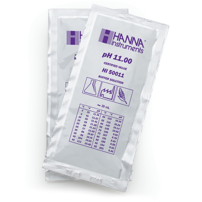 pH 11.00 @ 25°C Plic tampon de calibrare tehnică, (25 x 20mL) [1]