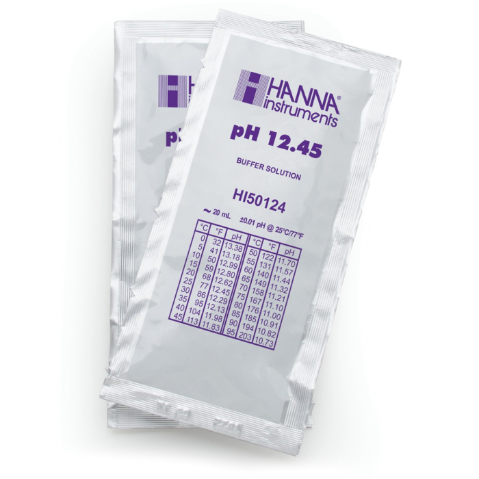 pH 12.45 @ 25°C Plic tampon de calibrare tehnică, (25 x 20mL) [1]
