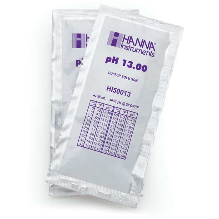 pH 13.00 @ 25°C Plic tampon de calibrare tehnică, (25 x 20mL) [1]