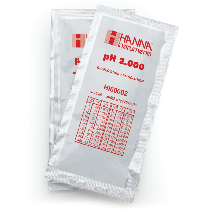 pH 2.000 @ 25°C Plic tampon de calibrare milesimală, (25 x 20mL) [1]