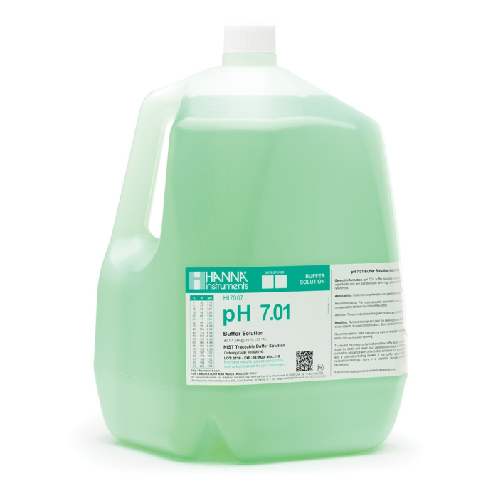 pH 7,01 @ 25°C Tampon de calibrare, sticlă de 3,78 l (1 gal.) [1]
