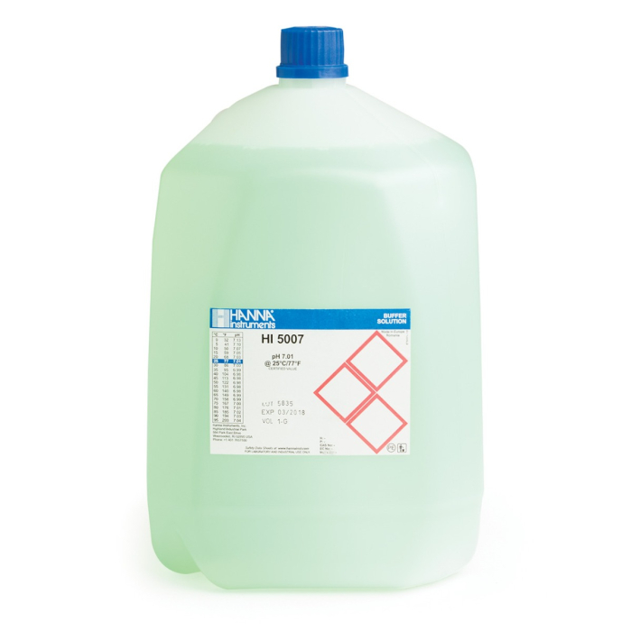 pH 7,01 @ 25°C Tampon de calibrare tehnică verde, (2) 3,78 L (1 gal.) [1]