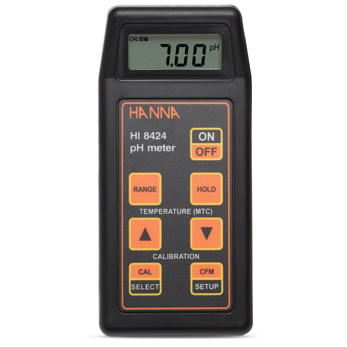 pH-metru clasic, calibrare automata, pH -2.00 la 16.00 pH, mV ±699.9 mV; ±1999 mV [1]