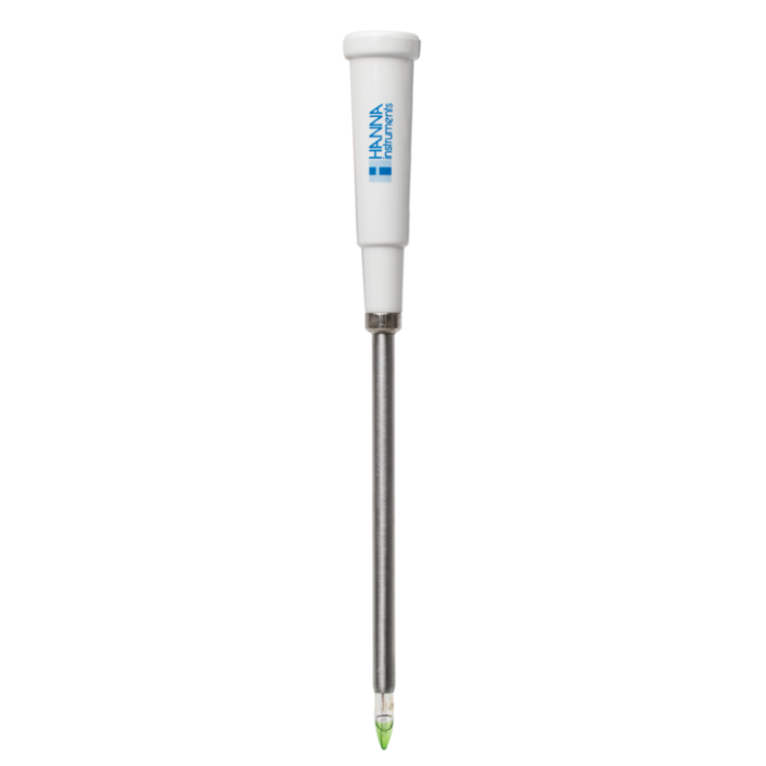 Electrod pH/temperatură pentru brânză cu conector DIN cu conectare rapidă, corp din oțel inoxidabil, umplut cu gel [1]