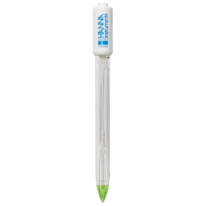 Electrod pH/temperatură pentru iaurt cu conector DIN cu conectare rapidă, corp din sticlă, umplut cu gel [1]