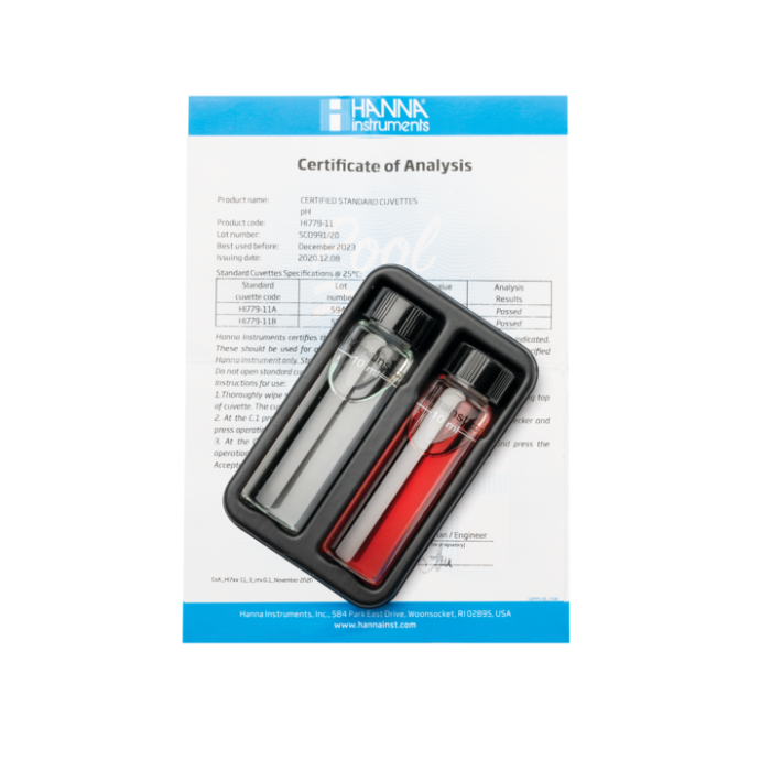 Cuve verificare calibrare pentru checker HI779 [1]