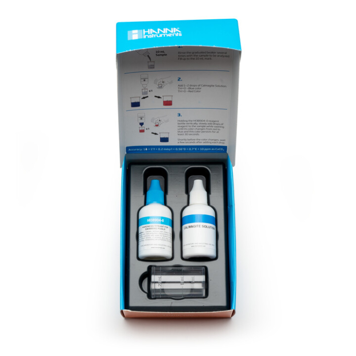 Duritatea apei din piscină, kit de testare chimică Pool Line Kit, metodă rapidă [2]