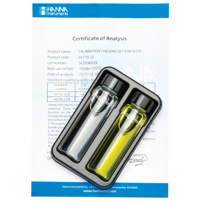 Set de verificare a calibrării pentru Checker Siliciu Domeniu Mare (0 și 100 ppm) [1]