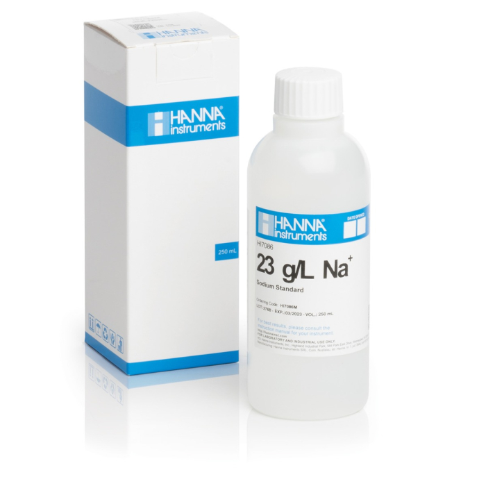 Soluție standard la 23 g/L Na+, sticlă de 230 ml [1]