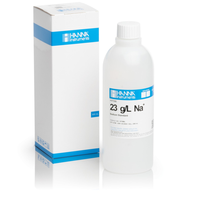 Soluție standard la 23 g/L Na+, flacon de 500 ml [1]