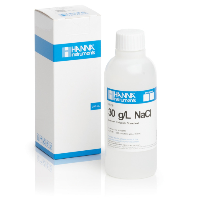 Soluție standard la 30 g/L NaCl, sticlă de 230 ml [1]
