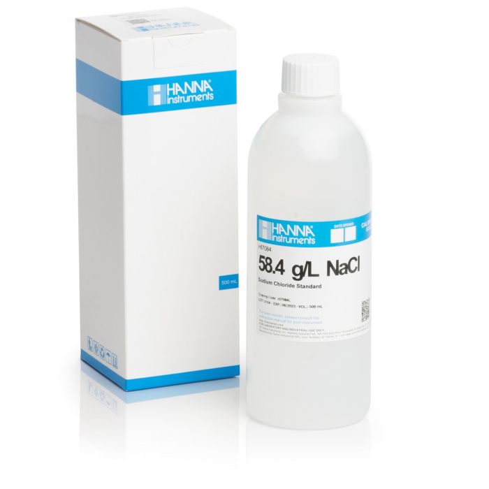 Soluție standard la 58,4 g/L NaCl, flacon de 500 ml [1]