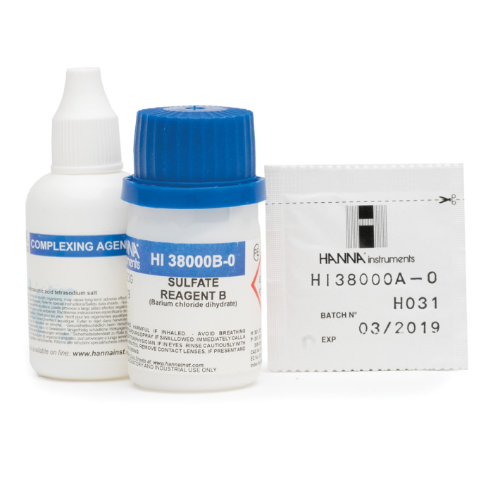 Sulfat (ca SO₄²-), Interval: (20-100 mg/L) Metodă: Turbidimetric, 100 de teste [1]