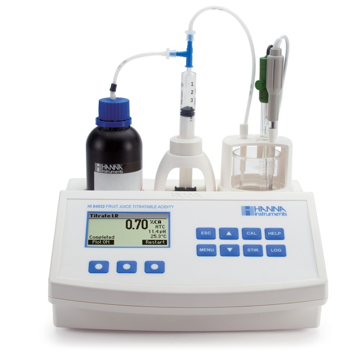 Minititrator pentru aciditatea titrabilă din sucuri de fructe, 230V [1]