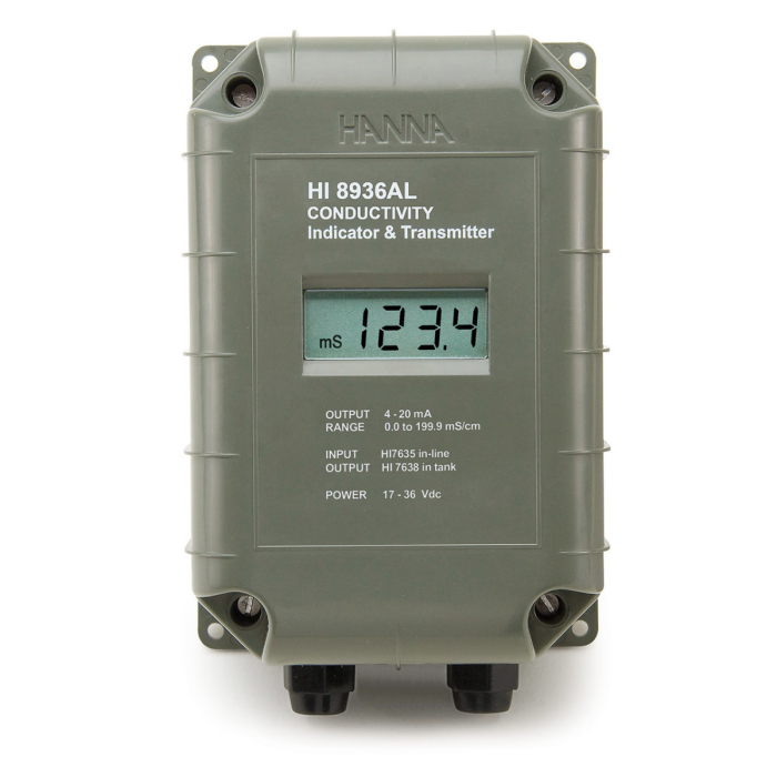 Transmițător de conductivitate utilizat cu sonda cu patru inele - HI8936 [1]