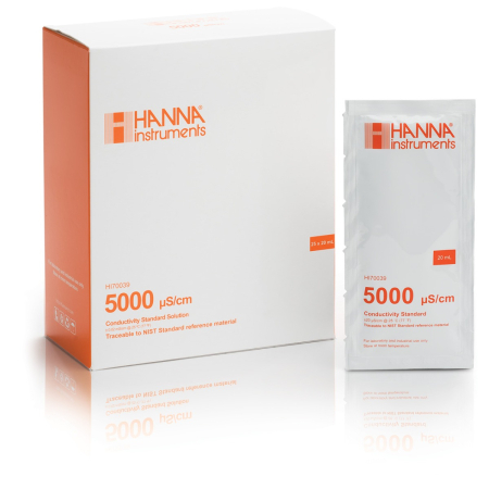 Conductivitate/ TDS - 5000 µS/cm @ 25°C Plic standard de calibrare EC, (25 x 20mL)