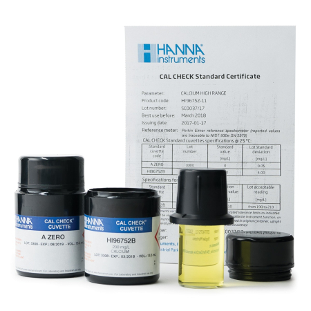Calciu - Standarde CAL Check™ pentru calciu, 0,0 și 200 ppm