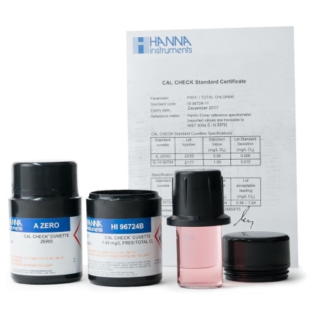 Standarde Cal Check - Standarde CAL Check™ pentru clor liber și total (lichid), 0,0 și 1,00 ppm