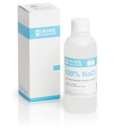 Salinitate - Soluție de calibrare pentru citiri 100% NaCl (salinitatea apei de mare), sticlă de 230 ml