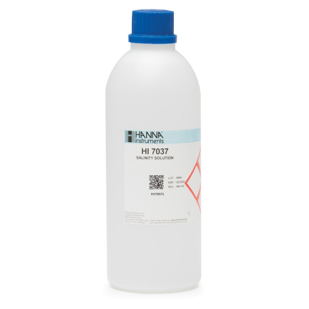 Salinitate - Soluție de calibrare pentru citiri 100% NaCl (salinitatea apei de mare), sticlă de 500 ml