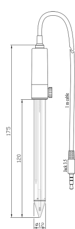 Electrod digital de pH cu corp din sticlă pentru semisolide și emulsii [2]
