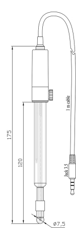 Electrod digital de pH pentru EDGE, corp din sticlă cu sistem de prevenire a colmatarii (CPS™) [3]