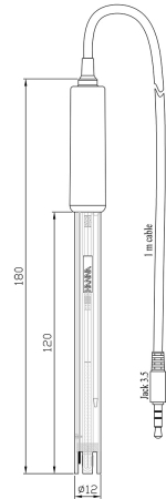 Electrod digital de pH PEI pentru corp cu pin de potrivire pentru aplicații de teren [1]