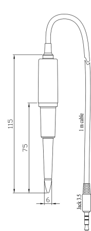 Electrod de pH digital cu corp PVDF pentru produse alimentare, lactate [1]