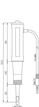 Electrod pH digital cu corp PVDF  pentru produse din carne [1]