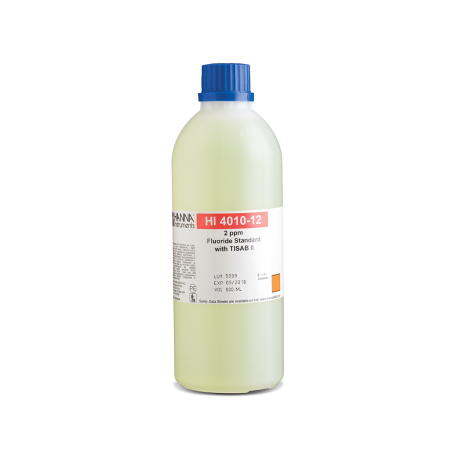 Fluoruri - Fluorură ISE 2 ppm Standard cu TISAB II (500 ml)