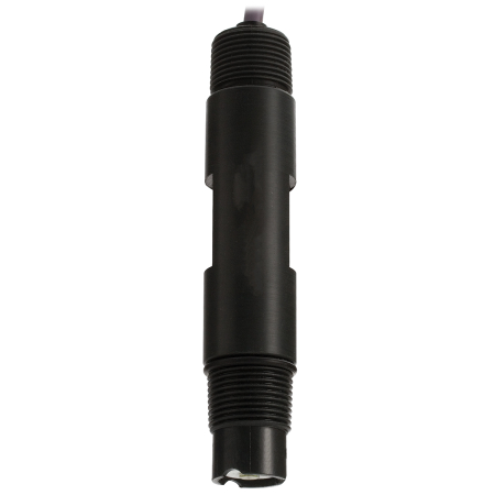 Sonde - Electrod de pH industrial pentru temperaturi înalte, corp PVDF, PTFE dublă joncțiune, 0 până la 100 °C, 6 bar, BNC 5m