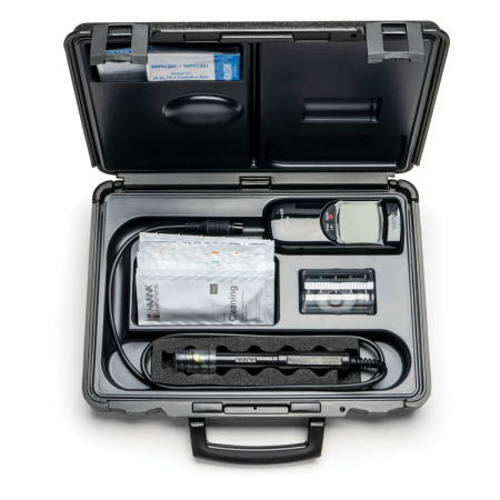 Multiparametru portabil, rezistent la apă, pH/EC/TDS (de la 0,00 la 20,00 mS/cm, de la 0,00 la 10,00 ppt) [2]