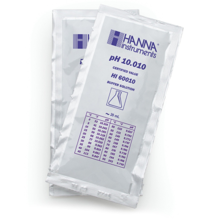 pH 10.010 @ 25°C Plic tampon de calibrare milesimală, (25 x 20mL)