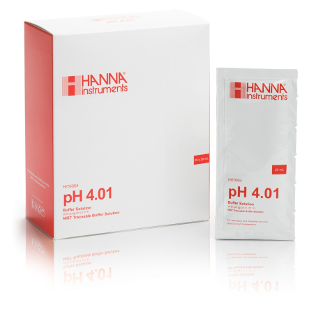 Bor - pH 4.01 @ 25°C Plic tampon de calibrare, (25 x 20mL)