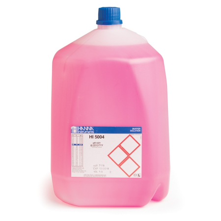 Soluții de calibrare - pH 4,01 @ 25°C Tampon de calibrare tehnică roșu, (2) 3,78 L (1 gal.)