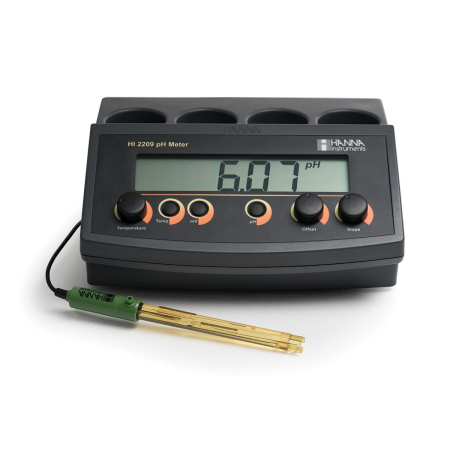 pH/mV-metru de laborator cu calibrare manuală - HI2209 [1]