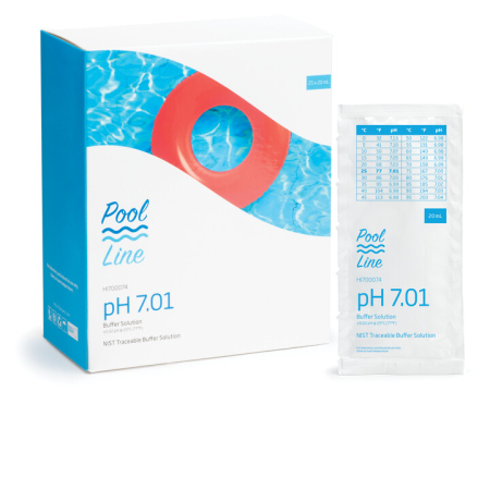Pool Line - Solutii calibrare pH 7.01 Pool Line 7.01 , 25 X 20 mL plicuri