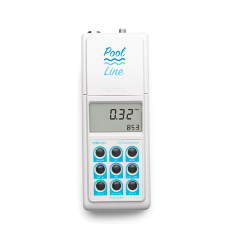 Turbidimetre portabile - Turbidimetru portabil pentru piscina; Interval de la 0,00 la 9,99; 10,0 până la 99,9 și 100 până la 1000 FNU;