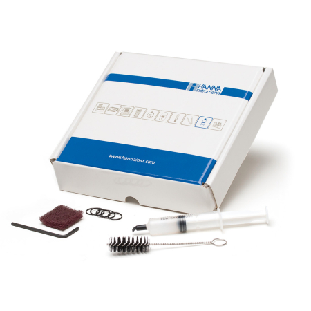 Accesorii - Kit de întreținere a sondei format din perie mică, cheie hexagonală mică, O-ring-uri pentru sondă (5) și seringă cu unsoare pentru lubrifierea O-ring-urilor.