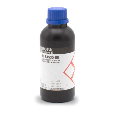 Reactivi pentru titrări - Standard de calibrare a pompei pentru aciditate minititrator HI84530 (230 ml)