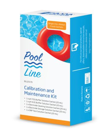 Pool Line - Kit de întreținere și calibrare pentru piscine/SPA-uri pentru electrozi de pH și ORP 30 buc/pachet