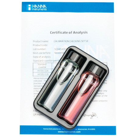 Fotocolorimetre - Cuve verificare calibrare duritate totala, pentru checker HI735