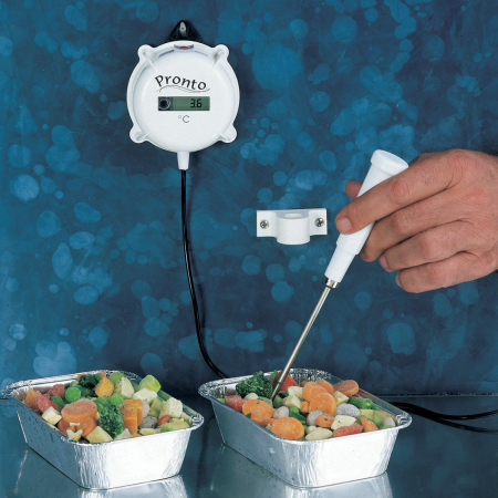 Monitoare și inregistratoare de date - Termometru de perete Pronto rezistent la apa; rezoluție: 0,1 °C Interval: 50,0 până la 150,0 °C